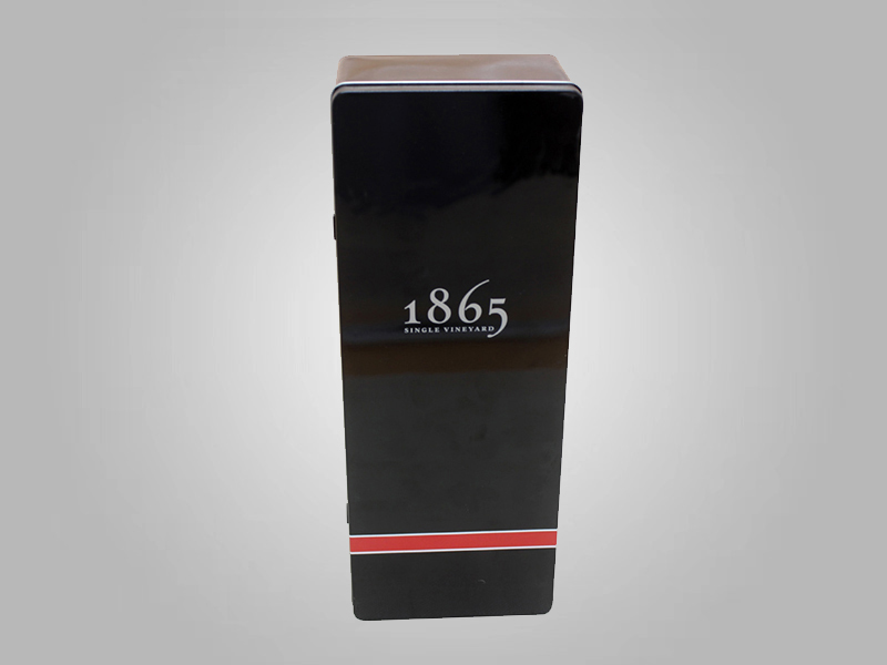 336*127*91mm长方形马口铁圣诞礼品包装特大号红酒白酒铁盒定制